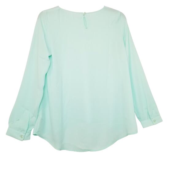 Forever 21 Career Casual Women's Teal Pullover Long Sleeve Size-See Measurements - Picture 2 of 8